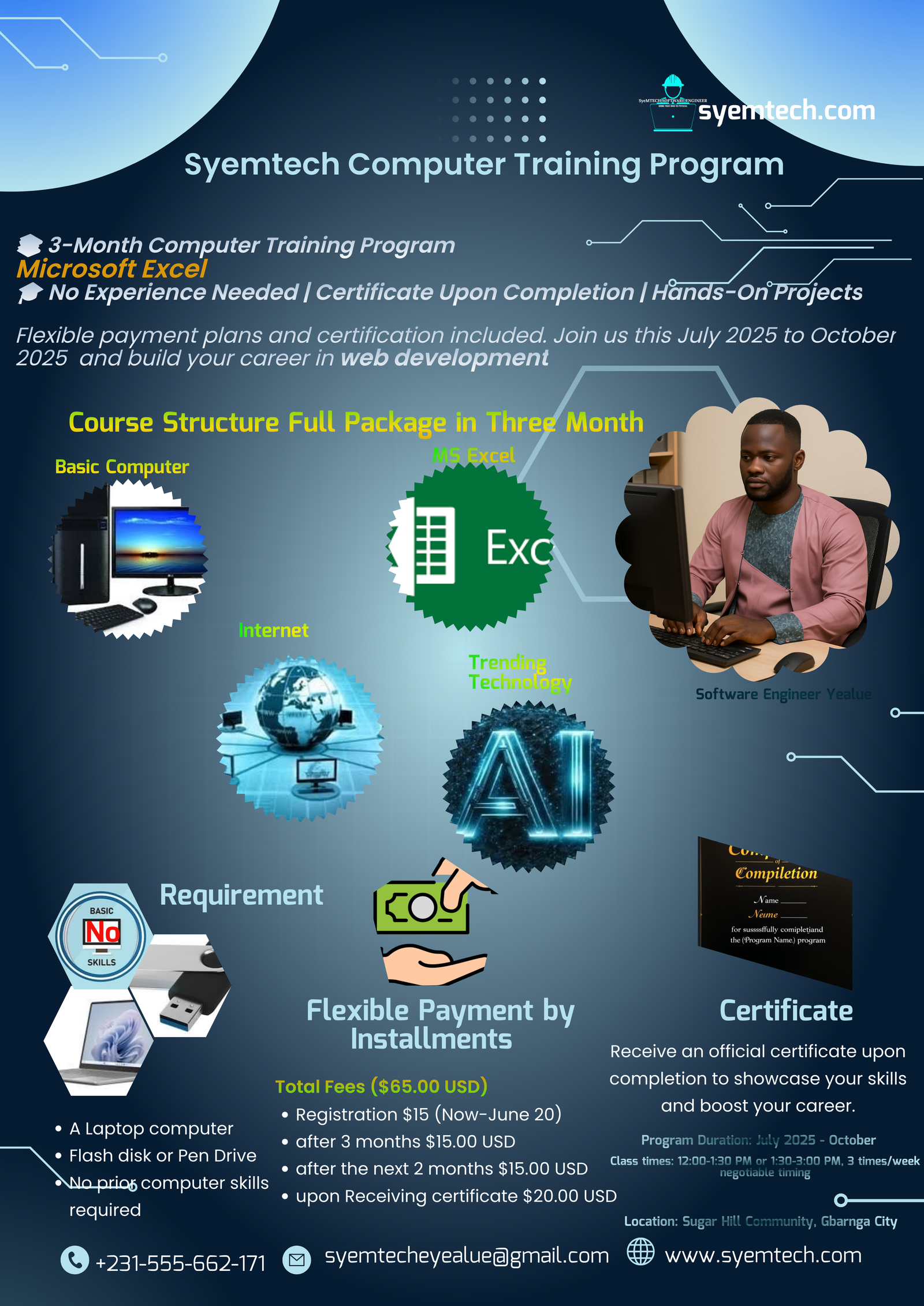 Syemtech Certificate Training in Microsoft Excel