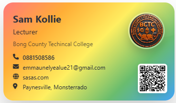 Call and Business Card