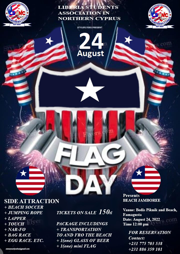 Liberia Flag Day Flyer